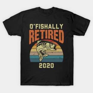 Ofishally Retired Fish Fishing Angler Retiret T-Shirt